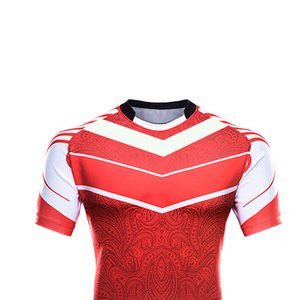 ชุดรักบี้ชายแบบซับลิเมชั่นขายส่ง เสื้อเจอร์ซีย์เย็บใหม่พร้อมกางเกงขาสั้น ชุดกีฬาแบบมืออาชีพพร้อมลายพิมพ์สำหรับขาย - Product Image 2