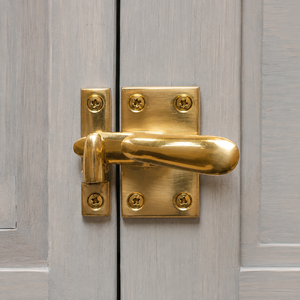 SHUBHAM Solid Brass Cabinet <b>Latch</b> Polished Golden Furniture Fastener for Cupboard Drawer Door <b>Window</b> Hardware - Product Image 2