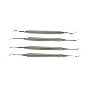 ชุดเครื่องมือผ่าตัดทางทันตกรรม คิวเร็ตต์สแตนเลสคุณภาพสูง ยี่ห้อ Hu-Friedy หลายสี จำนวน 7 ชิ้น ขายส่ง โดย Grip Surgical - Product Image 2