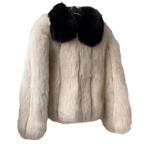 เสื้อโค้ทผู้หญิงสไตล์วินเทจสุดหรูจาก Nesta Sports Factory พร้อมปกขนสัตว์เทียมแบบฟ็อกซ์  สำหรับฤดูหนาว อุ่นสบาย ไม่หดตัว  วัสดุหนัง - Product Image 5