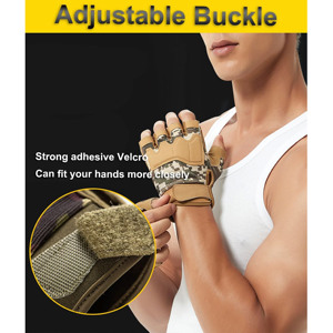 Guantes Tácticos Personalizados sin Dedos para Tiro, Caza y Fitness, Fabricante - Product Image 4