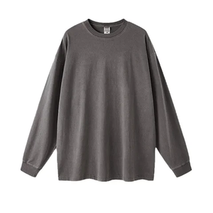 Camisa de Algodón 100% de Alta Calidad a Bajo Precio, Nueva, de Color Puro, Talla Grande, del S al 3XL, con Lavado Ácido - Product Image 6