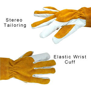 Custom Design Welding <b>Gloves</b> Heavy Duty Durable Material Low MOQ Welding <b>Gloves</b> Made In Pakistan - Product Image 5