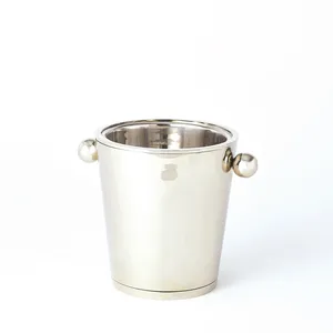 Aluminium Modern Round <b>Ice</b> <b>Bucket</b> Eco-Friendly Durable Tabletop Beverage Cooler for Living Room Christmas Occasions - Product Image 1