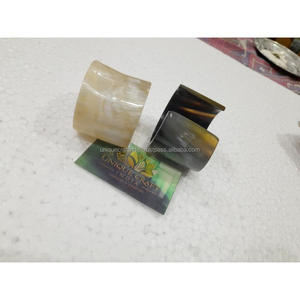 Conector de Unión de Cuerno Rústico Artesanal Vintage TerraHorn |   Tubo de Cuerno de Búfalo de Origen Ético |   Adaptador Resistente para Fontanería - Product Image 3