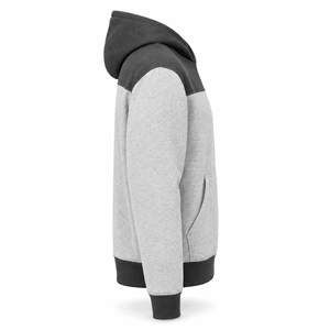 Wholesale Grey <b>Black</b> Pocket Design Pullover Hoodie <b>Men</b> Heavyweight Cotton Fleece Quick Dry Breathable Stringless Streetwear OEM - Product Image 5