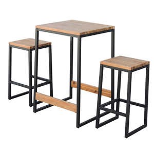 Ensemble de jardin moderne pour cour et cuisine, structure métallique, bois, pour salle à manger, salon, hôtel, usage extérieur, luxe, fabriqué au Vietnam - Product Image 6