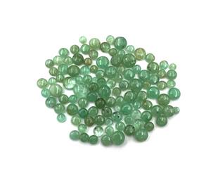 พลอยมรกตโคลอมเบียธรรมชาติทรงโดนัทกลมแบบคาโบชอง ขนาด 3-6 มม. น้ำหนัก 5 กะรัต สำหรับทำเครื่องประดับ - Product Image 4