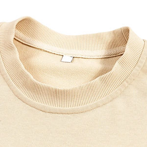 Camisetas de 240g de algodón grueso French Terry 100% algodón, estilo oversize, streetwear, con logo personalizado, corte cropped y boxy, para hombre, estilo universitario. - Product Image 5