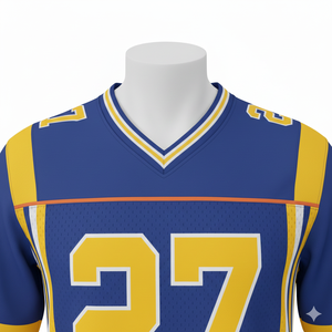 Camiseta de Fútbol Americano Personalizada con Rayas Estampadas/Cosidas 100% Poliéster, Color Personalizado, Impresión Digital Económica - Product Image 2