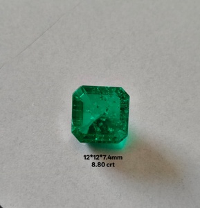 Nouvel Arrivage 2026 Pierre Précieuse Libre Polie Émeraude Verte Cœur de Forêt Foncé de Créateur, Taille Octogonale, pour la Fabrication de Bijoux Fins - Product Image 3