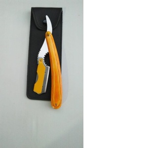 Navaja de Afeitar Profesional con Mango de Madera, Hoja Recta de Acero Inoxidable de Alta Calidad, Navaja de Barbero de Una Sola Hoja - Product Image 6