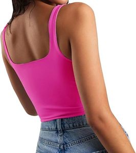Top Corto para Mujer, Tela Suave, Ajuste Cómodo, Estilo Casual Diario, Ligero - Product Image 3