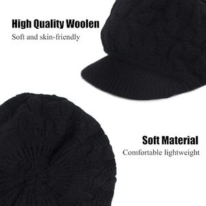 Bonnet tricoté unisexe personnalisé avec logo brodé, 100 % acrylique, chaud, à revers côtelé, pour usage extérieur, pour adultes, vente en gros - Product Image 6