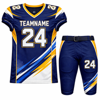 Uniformes Personalizados de Fútbol Americano para Equipos y Ligas, de Secado Rápido, Transpirables, en Tela de Poliéster, con Nombre y Número del Jugador Sublimados