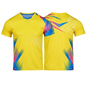เสื้อยิมออกกำลังกายสำหรับผู้ใหญ่แบบสั่งทำ เสื้อวิ่งและชุดฟิตเนส เสื้อแบดมินตันแบบสั่งทำ ชุดกีฬาคริกเก็ตคอวี - Product Image 5