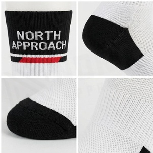 Chaussettes de course respirantes North Approach pour adultes, blanches, noires et rouges, pour la saison estivale - Product Image 4