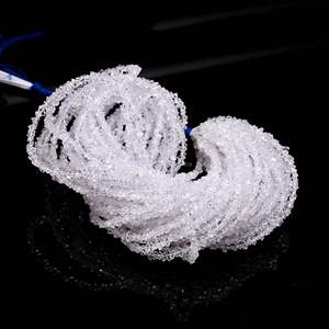 ลูกปัดเพชรเฮอร์คิเมอร์เกรด AAAA ลูกปัดควอตซ์เพชรเฮอร์คิเมอร์ธรรมชาติ ลูกปัดเพชรดิบไม่เจียระไน สำหรับทำเครื่องประดับ ขนาด 3-4 มม. เฮอร์คิเมอร์ - Product Image 4