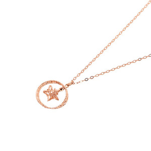 Cadena de oro rosa de 18 quilates para mujer, collar de eslabones delicados ultraligeros de 1,37g, joyería fina minimalista elegante de lujo unisex para mujer - Product Image 2
