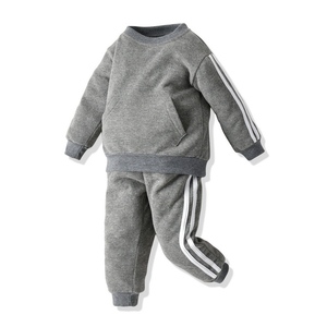 Conjunto Deportivo de 2 Piezas para Niños, al por Mayor, Personalizado, Invernal, Transpirable, Ecológico, 100% Algodón, Sudadera Estilo Urbano - Product Image 1