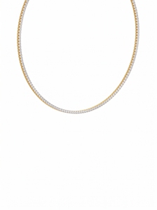 Luxury <b>Tennis</b> <b>Necklace</b> Lab Grown Diamonds <b>Sterling</b> <b>silver</b>, 9KT,10KT, 14KT,18KT Gold Plating Premium Jewelry Gift for Women - Product Image 3