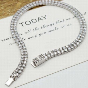 Most Selling Luxury <b>Sterling</b> <b>Silver</b> Moissanite <b>Bracelet</b> for Women Elegant Jewelry for Wedding and Events Available For Sale - Product Image 2