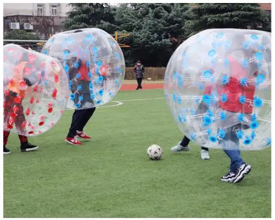 Venta caliente de alta calidad material de TPU gigante inflable balón de fútbol/parachoques