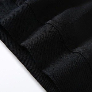 Sweat-shirt à capuche brodé en molleton épais, imprimé grue, coupe ample à épaules tombantes, vente en gros personnalisée - Product Image 3