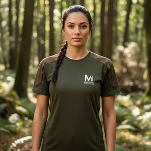 เสื้อยืดลายพรางแบบทหาร สำหรับล่าสัตว์ ยืดหยุ่น ระบายอากาศได้ดี เสื้อยืดประสิทธิภาพสูงสำหรับผู้ชาย - Product Image 6