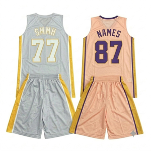 Sportswear High quality Custom Sublimated Basketball Uniform Set Men Youth Quick Dry Breathable custom your team <b>Name</b> Number - Product Image 2