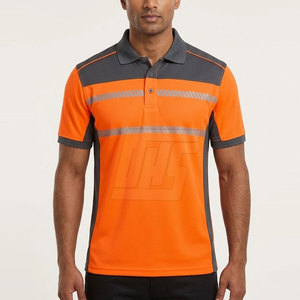 Chemise de travail pour homme, polo à manches courtes, uniforme de travail, tissu respirant, chemise de travail pour travaux en extérieur - Product Image 3