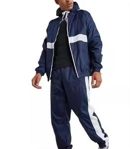 Chaqueta Cortavientos Personalizada 2026 al por Mayor para Hombre, Traje Deportivo de Dos Piezas con Cremallera, Forro Polar de Poliéster para Invierno, Estilo Urbano para Exteriores - Product Image 6