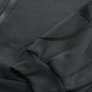 Sweat à capuche surdimensionné en coton délavé à l'acide de qualité supérieure, respirant, pour homme, avec broderie, style vintage streetwear, fermeture éclair, Denish Sports - Product Image 4