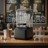 Commerciële desktop smoothie maker en ijsvergruizer blender met variabele snelheid en geluidsdichte kap, sapcentrifuge voor hotel.