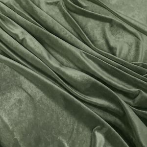 Tissu en velours vert de luxe 100% polyester 130 GSM, séchage rapide, respirant, tissé uni, doux, confortable, résistant aux plis - Product Image 2