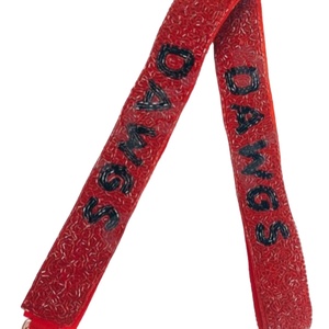 Dawgs-Sangle perlée pour sac à main-Sangles de sac en perles de rocaille en or blanc personnalisées-Sangle perlée personnalisée pour sacs - Product Image 1