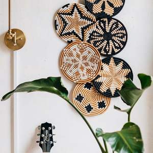 Cestas de pared de yute natural hechas a mano |   Decoración Boho 100% Biodegradable para el Hogar - Product Image 5