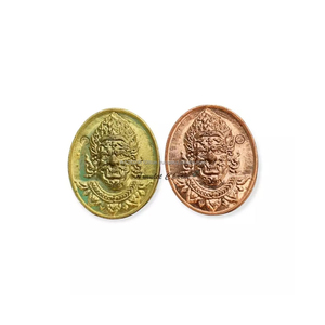 Colgante pequeño con forma de moneda fantasma, colgante de oro, protege el transporte del mal, superventas, Tailandia - Product Image 1