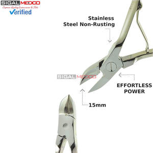 Cortauñas Profesional para Manicura y Pedicura, de Alta Resistencia, Precisión, Súper Afilado, Curvo, con Cuchilla de 15 mm, Herramienta para Recortar Cutículas y Uñas - Product Image 6