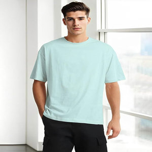 Camiseta deportiva personalizada de algodón 100% para hombre, ropa informal de gimnasio de manga corta con estampado abullonado, nuevo modelo en blanco 2021 con logotipo - Product Image 5