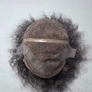 Peluca Completa de Cabello Humano 100% Natural con Cabello Rizado Indio Remy - Product Image 6