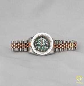 Reloj de pulsera de diamantes premium para mujer, reloj de cuarzo de lujo con brazalete de acero inoxidable, elegante reloj de joyería de moda para bodas y ocasiones especiales. - Product Image 1