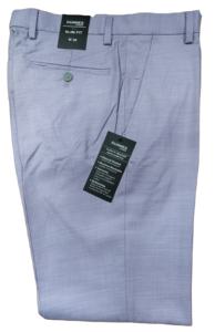 Pantalon décontracté pour homme, coupe régulière, haute élasticité, léger, 100% polyester, taille mi-haute, devant plat, respirant, anti-froissement, service OEM - Product Image 5