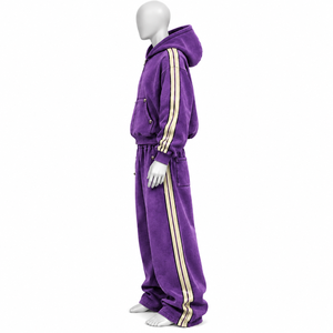 Conjunto Deportivo con Capucha Personalizado de AMSEC INDUSTRY, Color Sólido, Casual, Largo, 100% Algodón, Transpirable, en Venta - Product Image 3