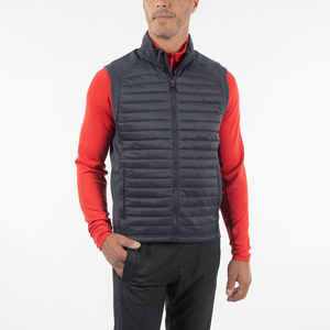 เสื้อกั๊กทรงพองสำหรับผู้ชายมีซิปคอวีแบบทางการแห้งเร็ว - Product Image 3