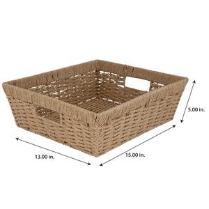 Cesta rectangular de mimbre marino con base biselada, cesta de almacenamiento hecha a mano, venta al por mayor, ecológica, hecha en Vietnam - Product Image 3