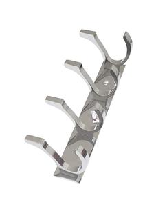 Gancho de Aluminio de 4 Puntas para Puertas y Paredes, Calidad Premium SS204 - Product Image 1