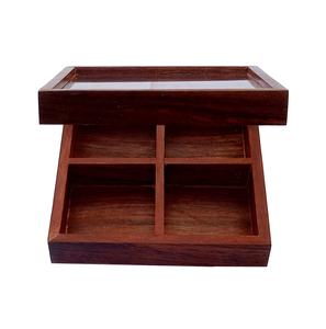 Caja de especias Talladora de madera Natural antigua en caja de especias de madera para contenedor de cocina con tapa caja decorativa Masala organizador hecho a mano - Product Image 6