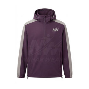 <strong>Half</strong> Zip Windbreaker <strong>Jackets</strong> Outdoor Performance Shell Lightweight Athletic Running Training Long Sleeve Sportswear - Product Image 2