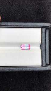 Natural Tricolor Tourmaline Loose Gemstone Emerald Cut <b>Rare</b> <b>Crystal</b> Stone For Jewelry Making Collection - Product Image 2